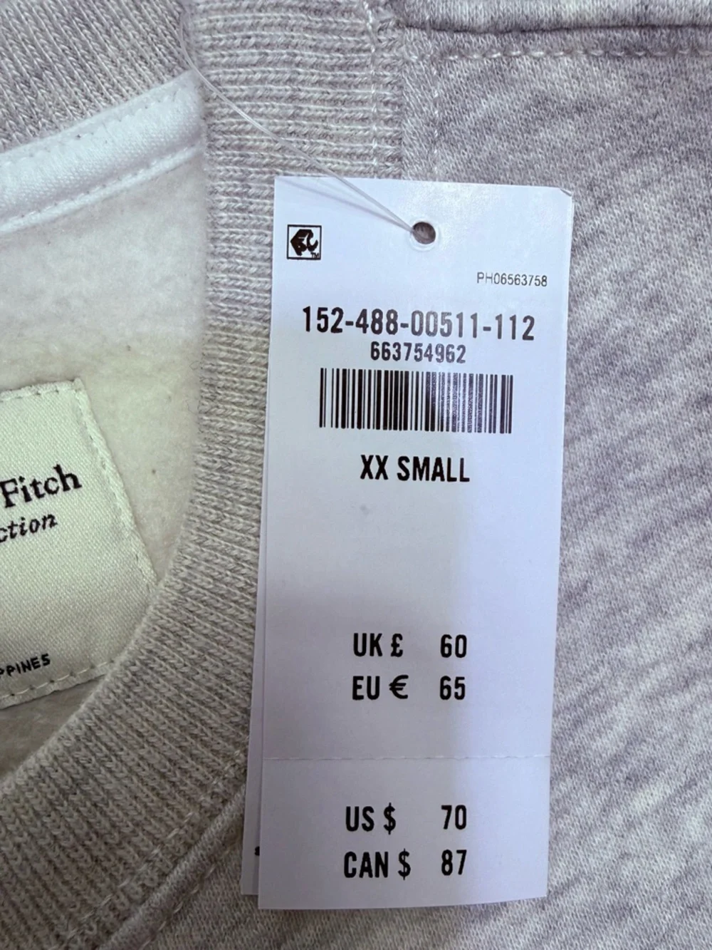 Abercrombie & Fitch USA Oversized Sunday Crew, Size XXSMALL - Picture 16 of 16
